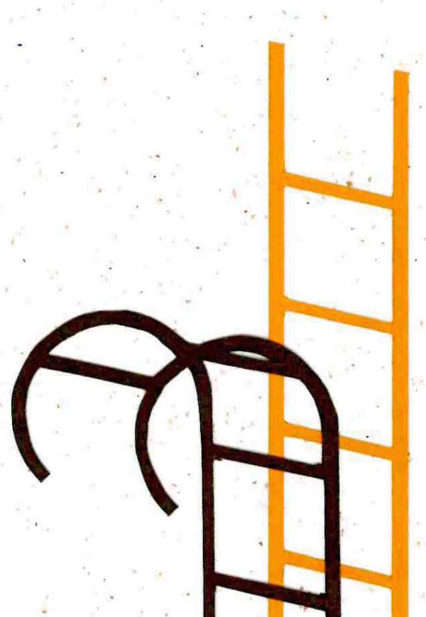 ‘Intimate Ladder’ is part of an ongoing series of ladders made using recycled paper. Over the course of Lathwood’s practice, ladders have been an important symbol of change, desire and aspiration. They are the quintessential tools to get over something, to conquer obstacles and shift a view point.